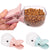 1Pc Multi-Purpose Cute Cartoon Pet Food Scoop Plastic Duckbilled Cats Dogs Food Spoon Pet Feeder Feeding Supplies Blue Pink