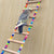 Birds Pets Parrots Ladders Climbing Toy Hanging Colorful Balls With Natural Wood