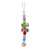 Colorful Beads Bells Parrots Toys Bird Accessories For Pet Toy Swing Stand Budgie Parakeet Cage Pet Bird Parrot Chew Swing Toys